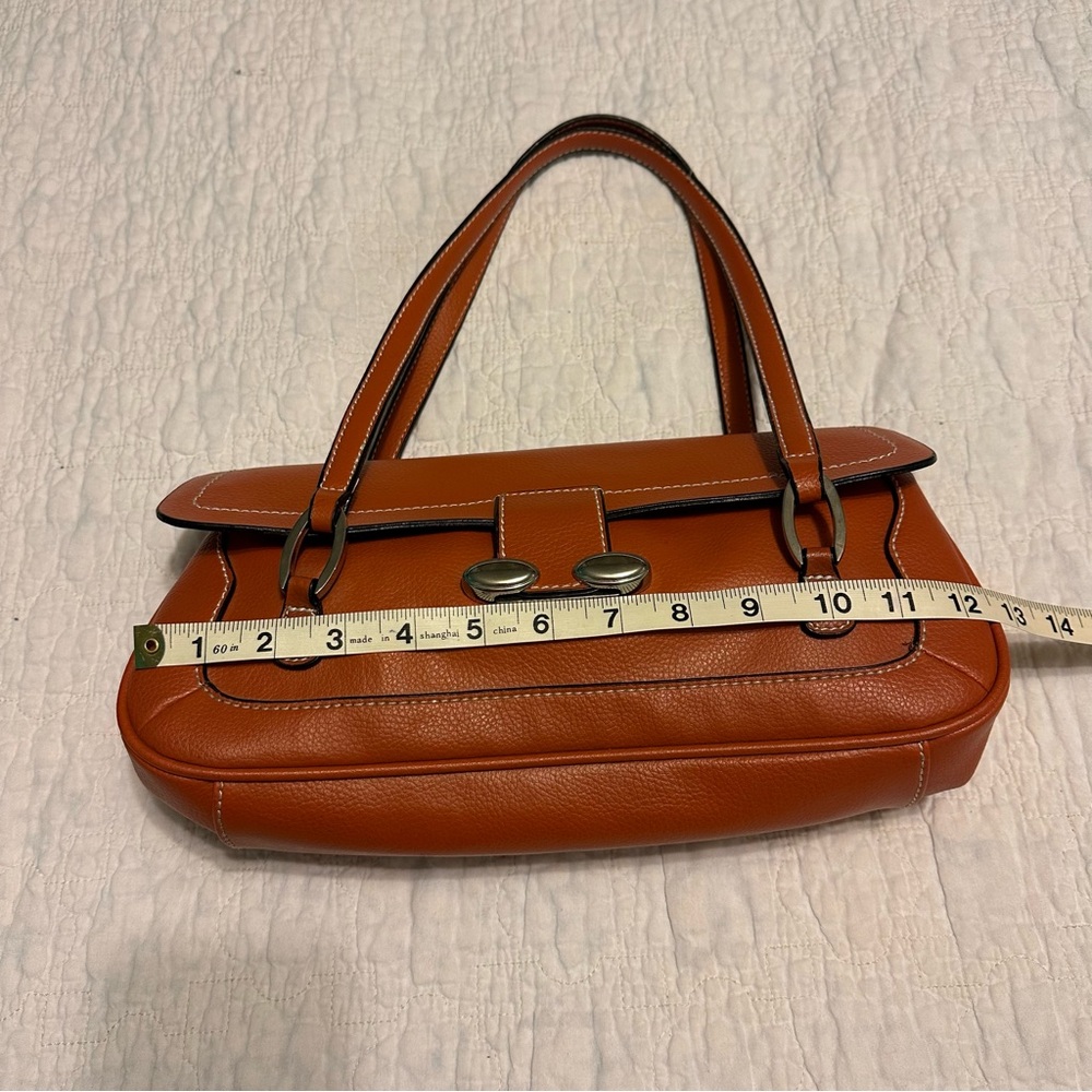 Botox Cosmetic Satchel Type Bag Orange / Brown Color Great Preowned Condition - Picture 15 of 15